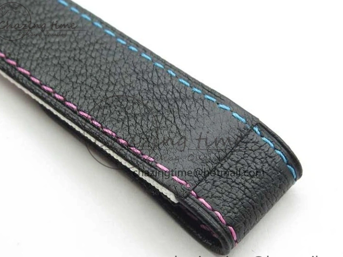 0413 ComfortFit Daytona DIW Carbon OMF Best Edition Blue Pink White Dial on White Nylon Strap A 2833